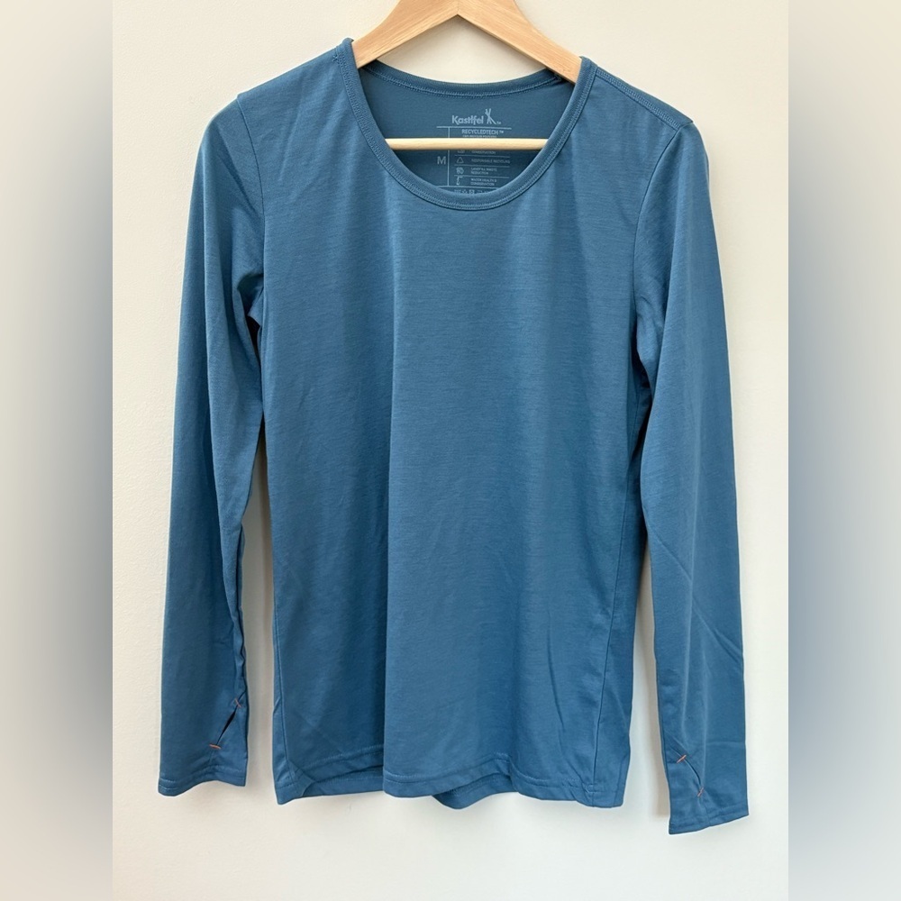Kastlfel Long Sleeve Tshirt Blue Size Medium